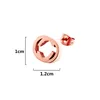 Boucles d'oreilles simples de qualité supérieure couleur or en acier inoxydable perle G boucle d'oreille or argent clous d'oreille pour femmes bijoux de fête de mariage4051086