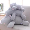 284050 cm Kawaii Hippo Pluszowe lalki nadziewane miękko w dół bawełniana poduszka zwierzęta urocza zabawka urodzinowa prezent dla dzieci Kid6393025