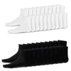 20 x Pairs Mens Cotton Rich Sport Socks Work Sports Socks Size 6-10 White & Black