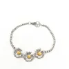 KPOP GDragon Three Daisy Design Bracelets Peaceminusone Women Jewelry PEACEMINUSONE Unisex Accessories wj376 hi4i7339806