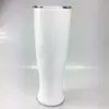 Fedex! 30oz Sublimation Tumblers Rvs Vaas Cups Vacuüm Geïsoleerde Waterfles Sport Outdoor Reis Cups DIY VAAS Vorm A12