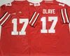 Kolej Futbol Ohio State Buckeyes 33 Master Teague III Jersey 1 Justin Fields 17 Chris Olave 14 K.J Hill 9 Binjimen Victor