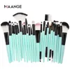 MAANGE 25 Pz Set di pennelli per trucco professionale Fondotinta in polvere, fard in polvere, ombretto, sfumatura, ciglia, correttore, pennello per trucco