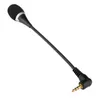 Externes Mini-Mikrofon, 3,5-mm-Stecker, flexibler Hals, omnidirektionales Mikrofon für Laptop-Konferenz, Rauschunterdrückungsmikrofon