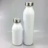 Sublimação DIY garrafa de leite branco de 20 onças de aço inoxidável de aço duplo de parede dupla de parede