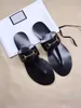 Venda Quente - Desenhista Flat Designer Autêntica Cowhide Praia Chinelos de Couro Lazy Flip Flops Metal Fivela Mulher Sapatos Grande Tamanho US12 43