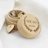 Wedding Ring Box Wooden Wedding Bearer Box Engraved Wooden Ring Holder We Do Wedding Ring Pillow yq02018