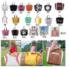 19 Styles Canvas Bag Baseball Tote Sports Bags Casual Softball Bag Football Soccer Basketball Cotton Canvas Tote Bag CCA7889 50pcs