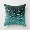 4545CM TEAL BLUE CUSHION COVER Polyester Peachskin Geometric Pillow Case Dekorativa kuddar Living Rome Kastkudde1951333