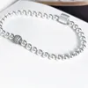 NUEVO CALIENTE Hermosas cuentas de mujer Pave Pulsera Joyería de verano para Pandora 925 Cadena de mano de plata esterlina Pulseras con cuentas Con caja original