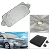 Car Sunshade Windscreen Cover Car Sun Shade Front Auto Visor Snow Ice Shield Dust Protector Heating Silver Suckers Mounted