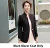 Nya stilar höst vinter formella blazers jackor kappa för kontor damer elegant rosa kvinnliga blazer blaser outwear toppar kläder