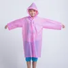 Imperméables non jetables Ponchos pour enfants épaissir portable EVA enfants imperméable voyage en plein air à capuche Poncho enfants imperméable TQQ BH1666