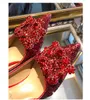 Moda Donna Scarpe Tacchi alti Oro Argento Rosso Splendido strass Paillettes Scarpe da sposa da sposa Taglia dalla 34 alla 41 Tradingbear