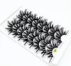 Nya 8 par 25mm 3D Mink Lashes Bulk Faux Dramatiska volym Lurar Wispy Natural Mink Lashes Pack Long Wholes False Eyelashes 019610115