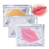 Rosa Vit Guld Läppmask Pads Fukt Essence Crystal Collagen Lips Care Patch Pad Face Beauty Cosmetic