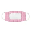 Masque facial lavable réutilisable anti-poussière avec fenêtre transparente en PET pour adultes sourds boucle réglable