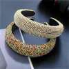 Kobiety Barokowe Zespół Włosów Dziewczyny Akcesoria Do Włosów Damskie Diamentowe Hairband Ręcznie Made Headbands Hoop Hoop Turban Heatwear