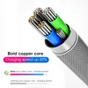 LED Glöd Flödande Typ C Kabel Lysande Streamer TPE Alloy Cables Laddning Micro USB-kabel för Huawei Samsung Xiaomi Android Wire Cord