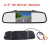 43 polegada carro hd espelho retrovisor monitor ccd vídeo assistência de estacionamento automático led visão noturna invertendo câmera visão traseira6419513