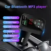 Автомобиль Bluetooth 5.0 FM-передатчик Dual USB быстрое зарядное устройство 3.1a Aux Car Kit HandsFree Audio Reitiver Auto MP3 Player FM Modulator1