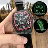 vanguard watch NEW V 45 SC DT ICON I LCK Japan Miyota Automatic Mens Watch Carbon Fiber Case Skeleton Dial Gents Sport Watches