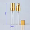 2017 New 5 ml Mini portátil de vidro frascos de perfume de pulverização atomizador recarregáveis ​​Esvazie recipientes cosméticos para o curso LX2368