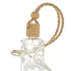 Auto parfum fles hanger ornament luchtverfrisser geur lege glazen potten flessen verpakking auto's home decor accessoires