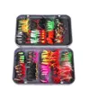 100st Artificial Lifelike Fly Fishing Lure Baits Set Floating Bee Insect Dry Flugor Lures öl wobbler mjuk bete fjäderkrok pesc5851247