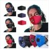 Mode Masque de paille avec trou lavable Conception réglable Masques réutilisables de protection anti-poussière Masque coton coupe-vent à vélo