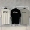 21ss 유럽 프랑스 Vetements 자수 앞면 뒷면 쓰여진 로고 티셔츠 패션 남성 T 셔츠 여성 의류 캐주얼 코튼 티