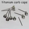 Titanium Carb Cap do tytanu Quartz Banger Szklany Woda Rura DAB Oil Rig Dymu Akcesoria Darmowe