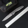 Green thorn, Lee / folding knife m390 blade, TC4 Titanium 3D handle camping outdoor fruit knife EDC tool