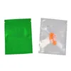 New Muiti-Color 8.5x13 cm 100 PCS Mylar Foil Zipper Food Grade Storage Bag con Strappo Tacche Foglio di alluminio Sacchetti di imballaggio richiudibili per Spi