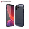 Carbon Fiber Phone Cases For iPhone 13 12 11 Pro Max X XS XR 7 8 Plus 6 6S 5 5S SE Brushed TPU Mobile Phone Back Cover