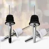 Barware Stainless steel Wine Pourers wine oil Bottle Pourer Spout Cork Stopper with Dust Cap home bar tools