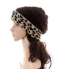 11 Колора леопардовых вязаных шляп Женщины зимние леопардовые пэчворки.