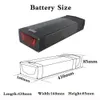 Case-Ebike-Battery 48V 52V Batteria per bicicletta elettrica ad alta capacità Portapacchi posteriore Fat Bike Kit