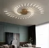 Lustre de teto led para sala de jantar, quarto, decoração de casa, luzes suspensas, dourado ou preto, moderno, criativo, novas luminárias ll281i