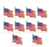 American Flag Lapel Pin United States USA Kapelusz Tie Tack Badge Pins Mini Broszki do torby na ubrania Dekoracji GD