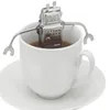 100 pièces en acier inoxydable mignon Robot thé infuseur fabricant directement recyclable thé passoire thé outil