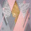 Özel Fotoğraf Kağıdı 3D Nordic Stil Pembe Rhombus Geometri Duvar Resimleri Oturma Odası Yatak Odası Duvar Boyama Papel de Parede 3D Fresco1