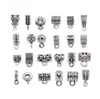 500pcs Antique Charm Bail Beads Spacer Beads Pendant Clips Pendants Connectors For Bracelet Necklace Jewelry Making