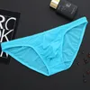 Underpants 4Pcs/Lot Gay Sexy Men Thongs Underwear Ice Silk Tanga Hombre String Homme Camo Bulge Pouch Male