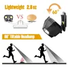 Farol led recarregável usb lanternas brilhante sensor de movimento farol 5 modos de iluminação farol para correr caminhadas camping119932653636