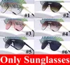 Nouvelles lunettes de soleil rondes vintage verres à cadre en métal 1993 Lens Cat Eye Band Eyeglass 6 Colors 5pcs Black Pink Lens Ship5784229