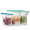500/1000 / 1500mlシリコーン食品貯蔵袋の果実野菜ジュースミルク新鮮な飼い続けている袋の再使用可能環境にやさしい
