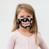 Kids Designer Face Mask Protection för döv och dumma läppar med klart fönster Synlig bomulls munmonteringsmasker Tvättbar och återanvändbar mask