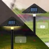 LED-Solarleuchte für den Außenbereich, Solar-Rasenschirm-Schattenlampe, Pilzschirm-Steckerleuchte, IP55, weiß/warmweiß, Solar-Gartenleuchte