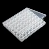 56 petite grille réglable boîte de rangement en plastique Transparent pour petit composant bijoux boîte à outils perle organisateur Nail Art pointe JU11